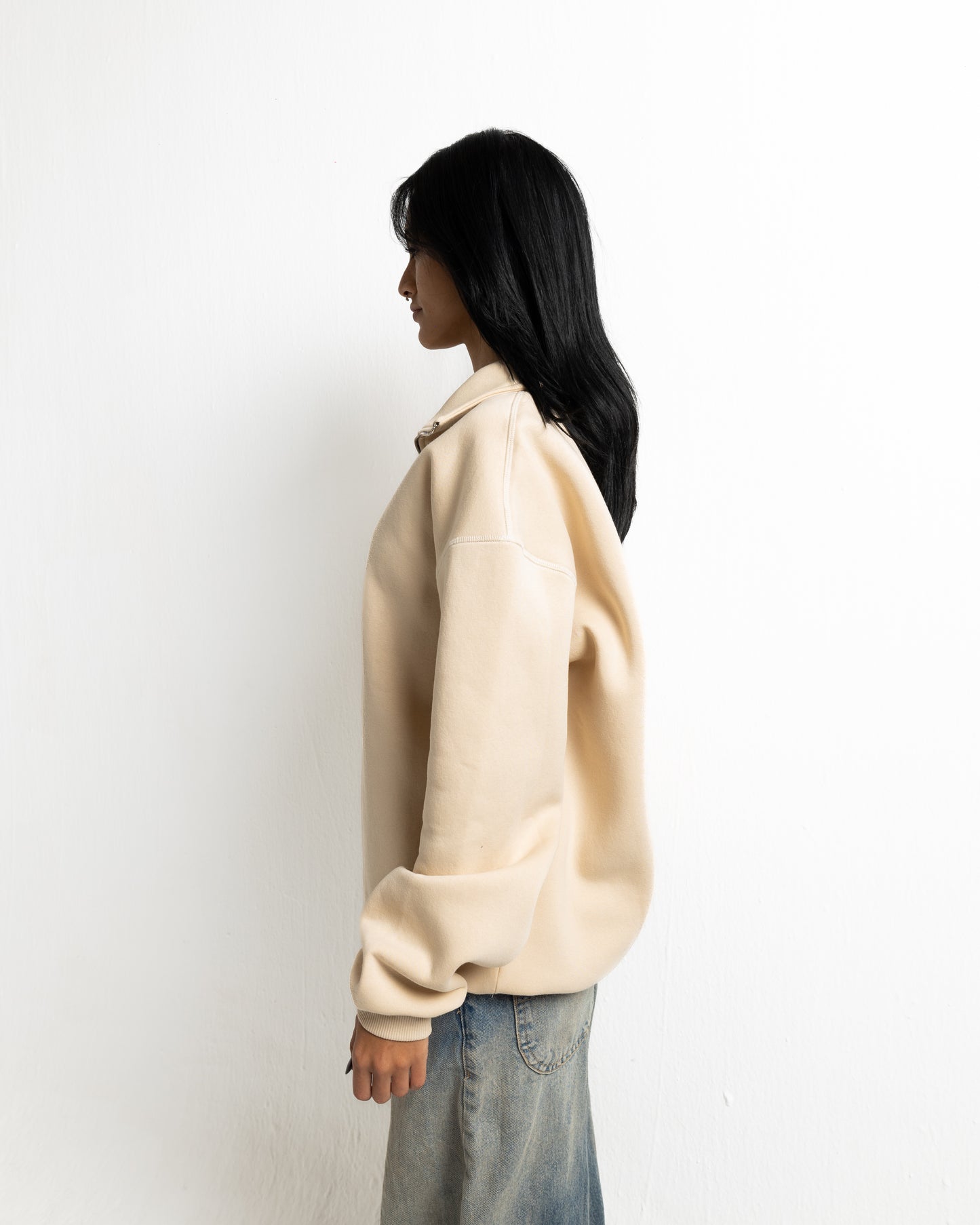 Quarter-Zip | Beige