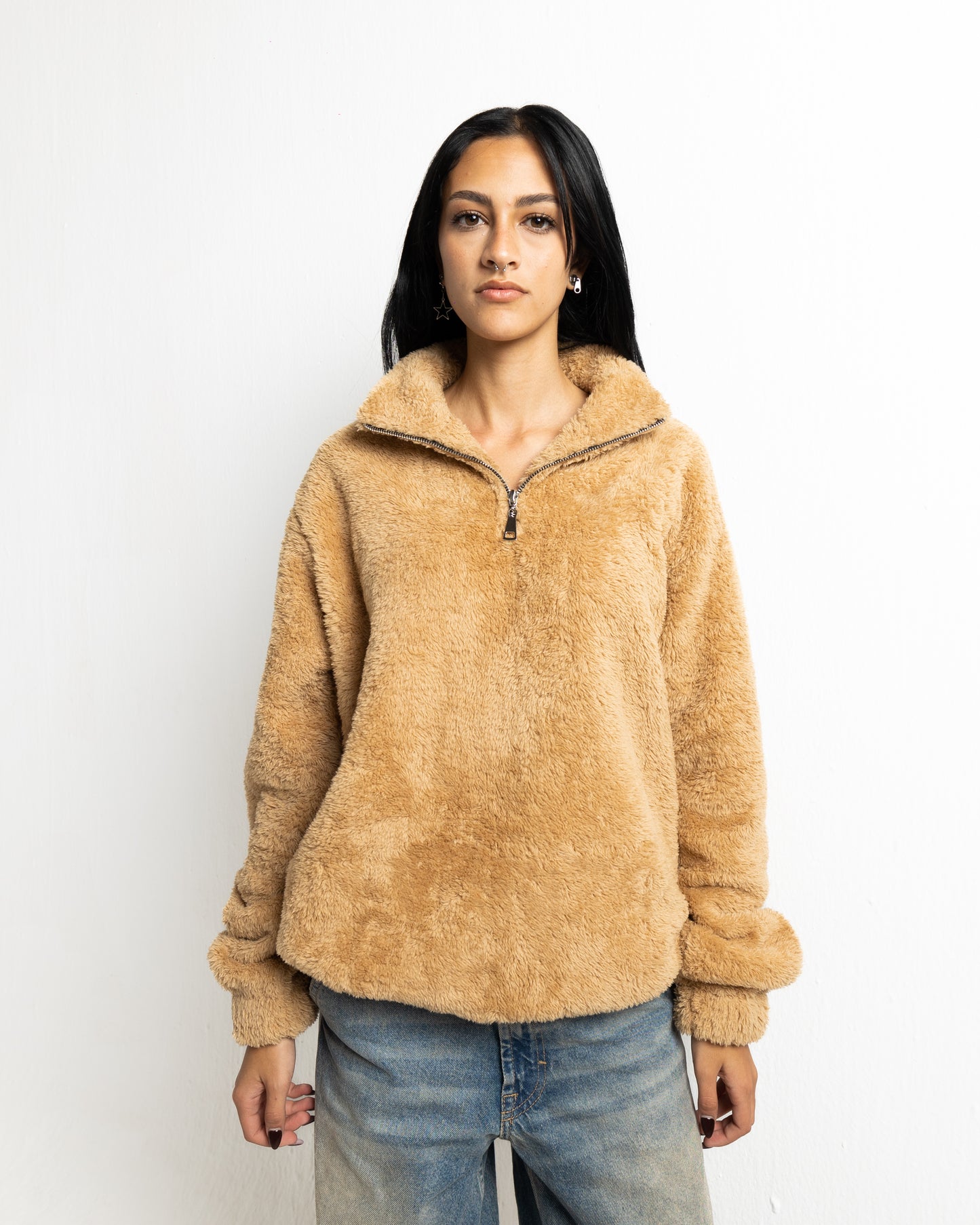Furry Jacket | Latte Brown