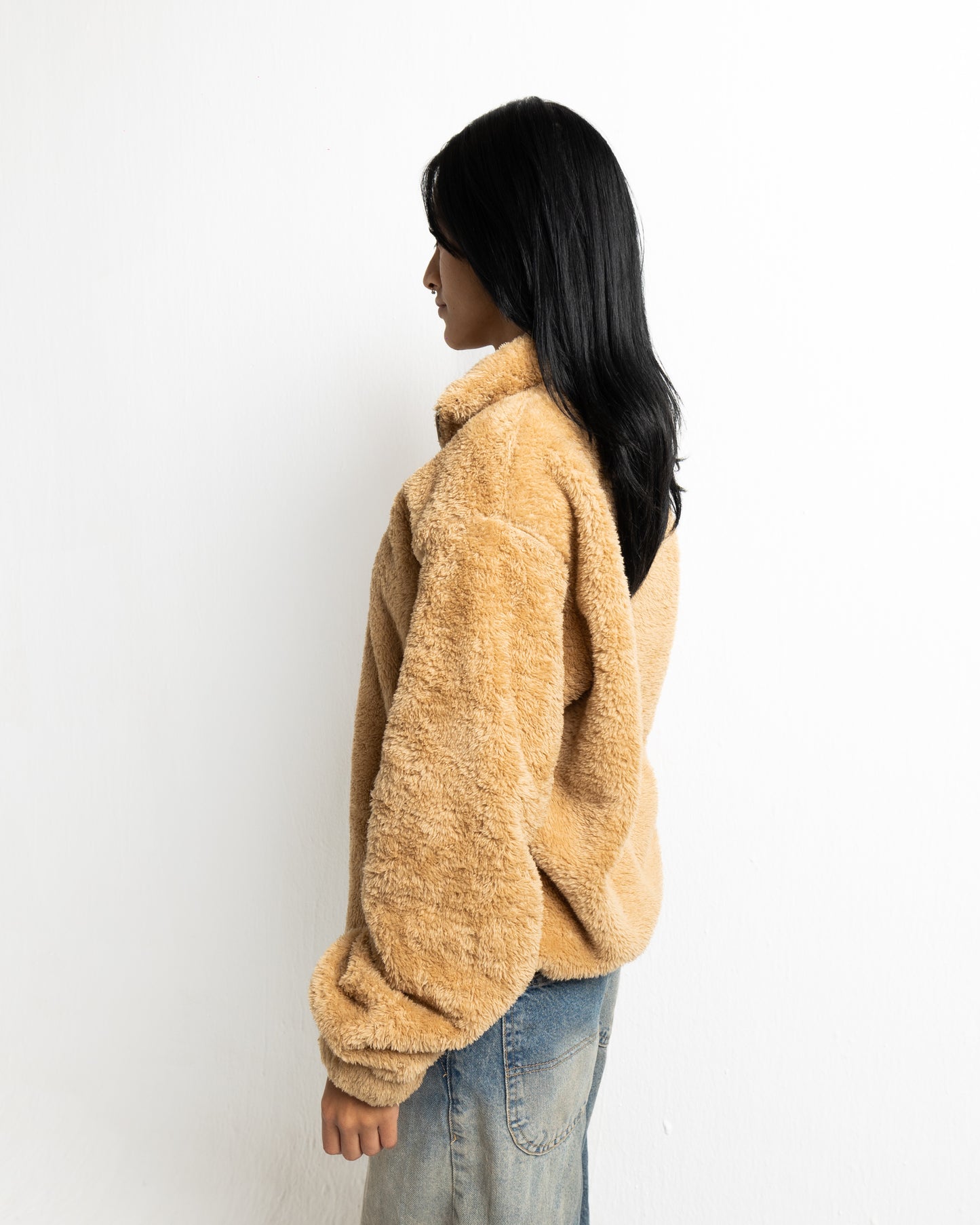 Furry Jacket | Latte Brown