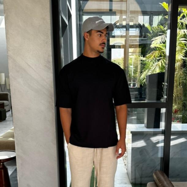 Oversized Heavyweight T-shirt | Shadow Black