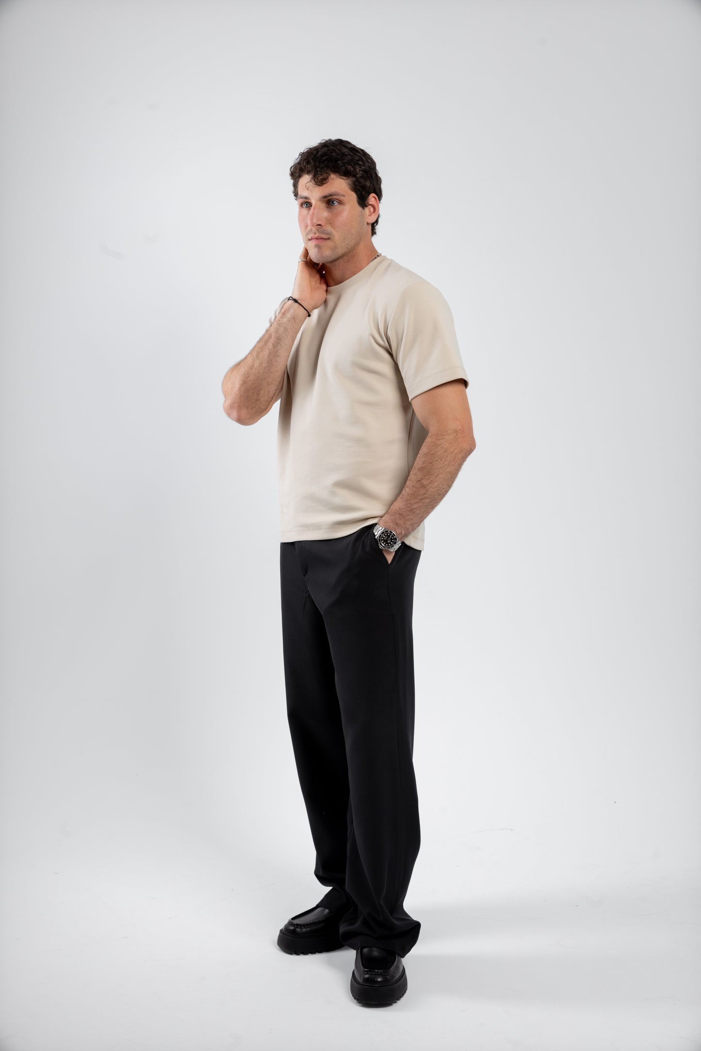 BASIC FIT T-SHIRT | CREAM