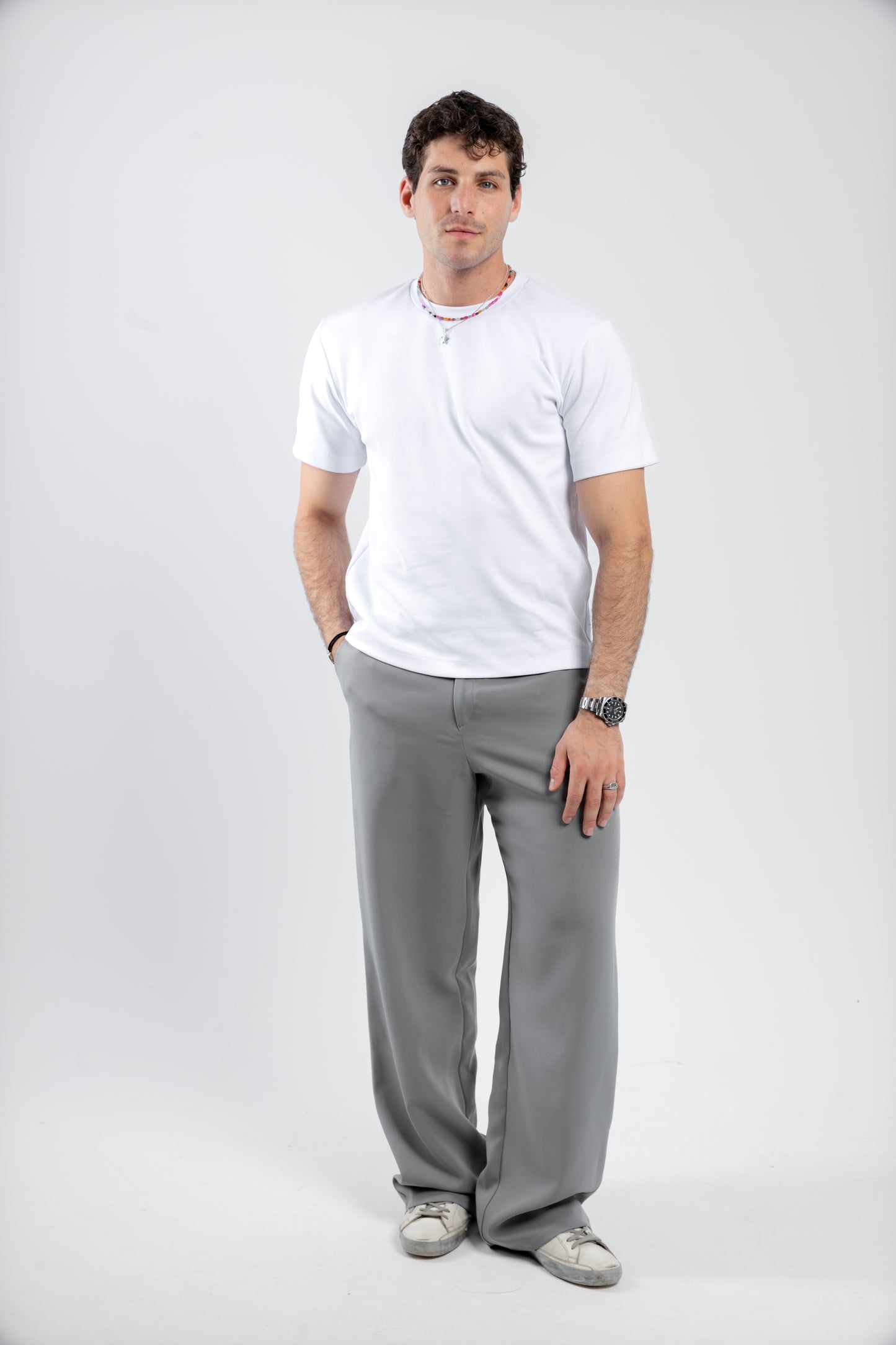 RELAXED TAILORED PANTS | STONE
