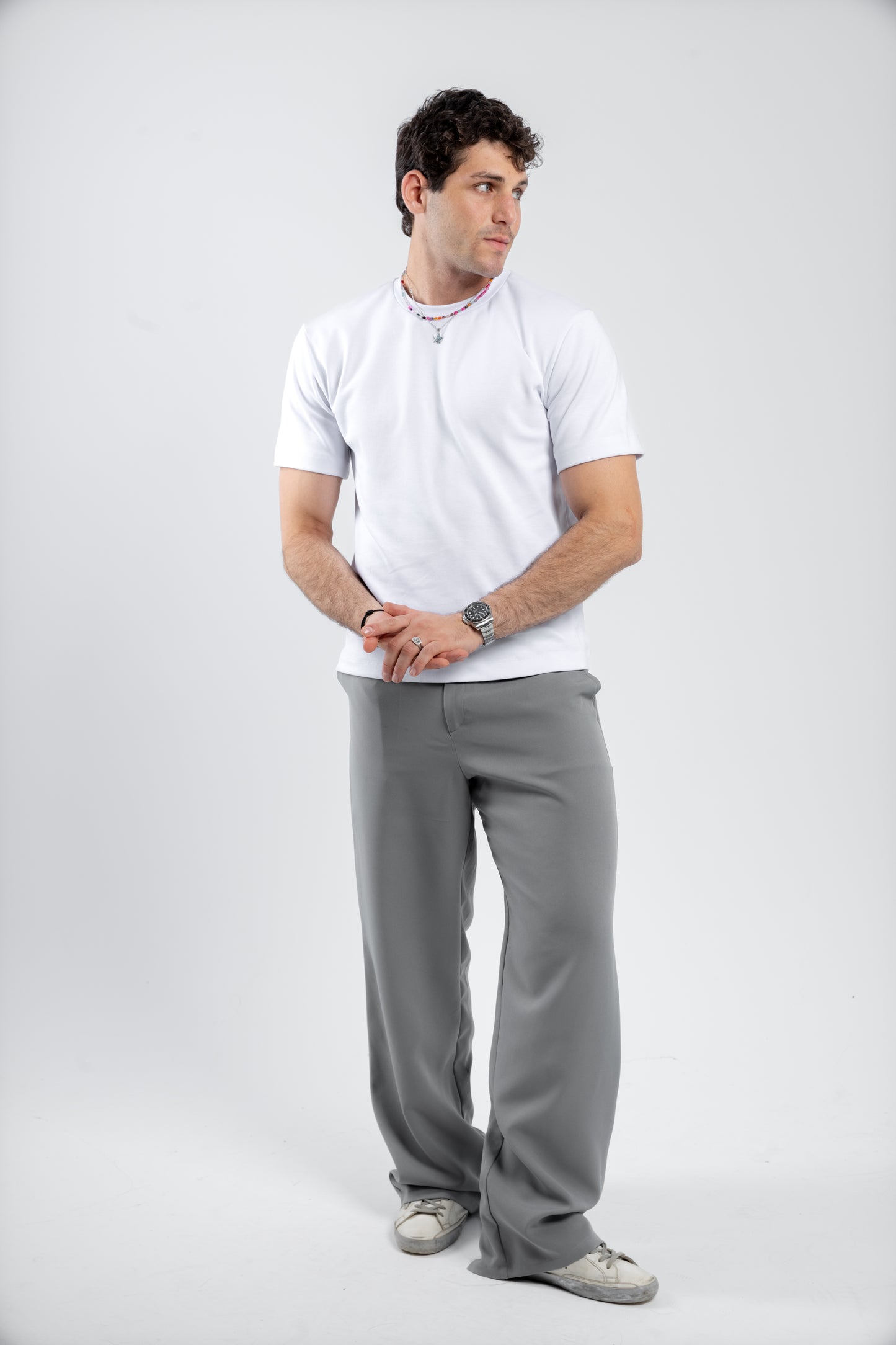 RELAXED TAILORED PANTS | STONE