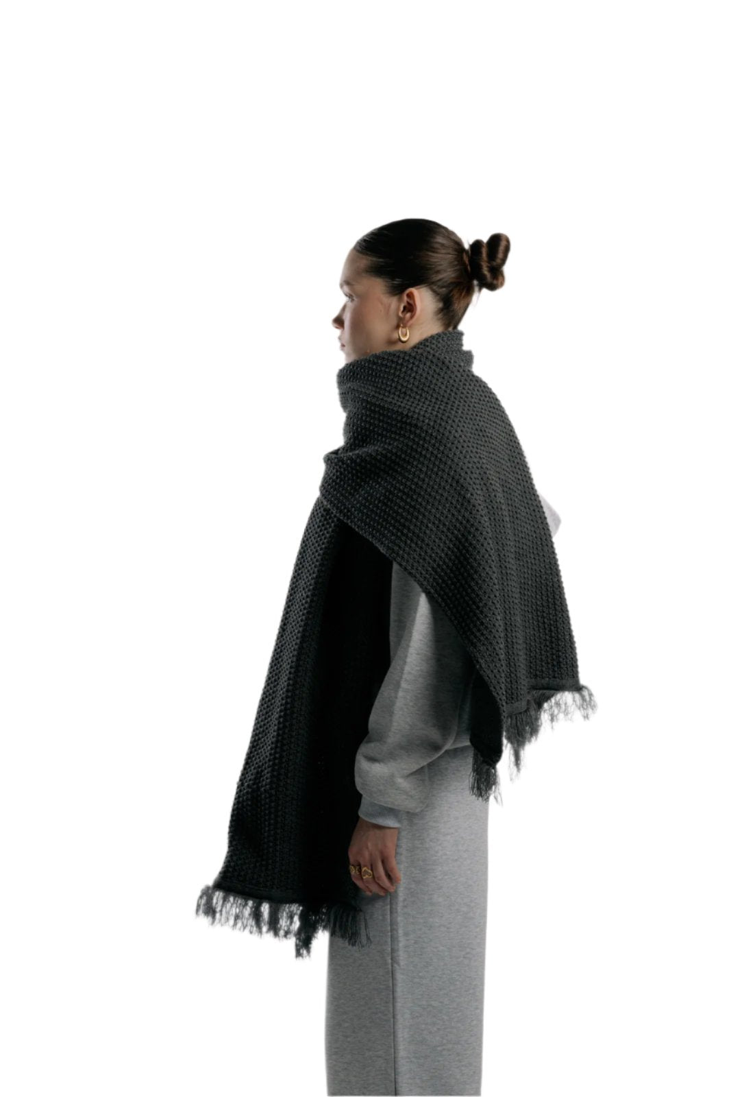Dark Grey Shawl