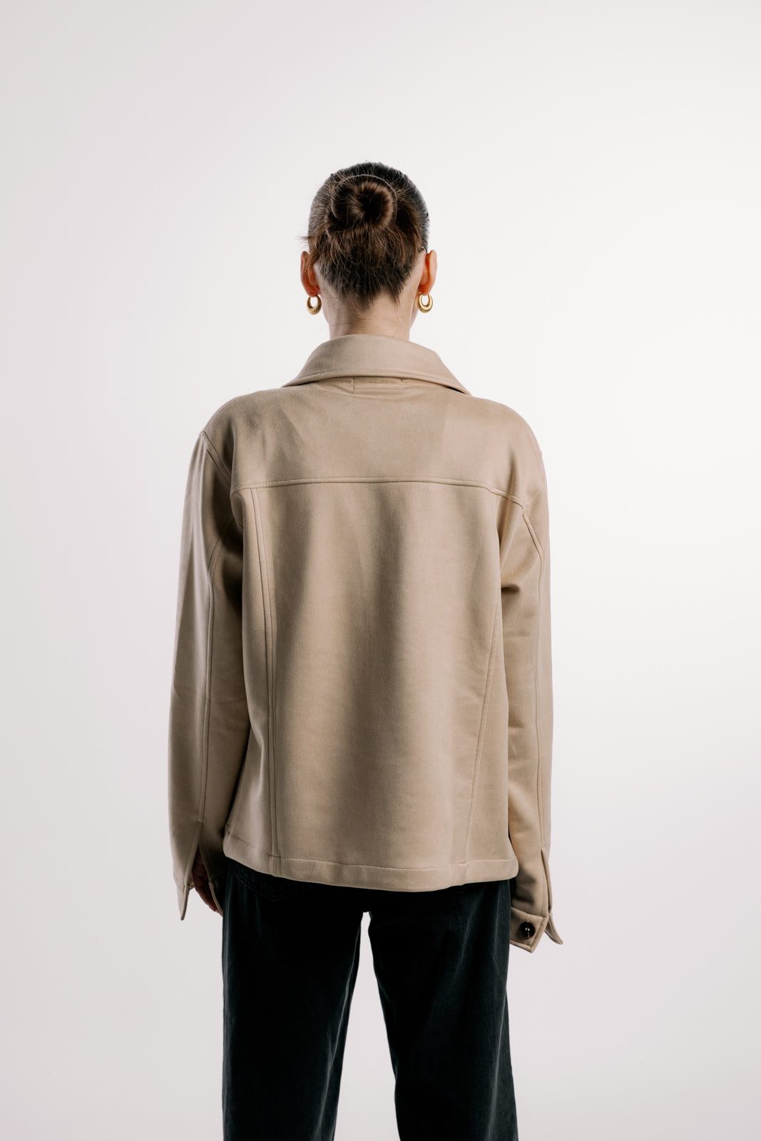 Suede Jacket | Beige
