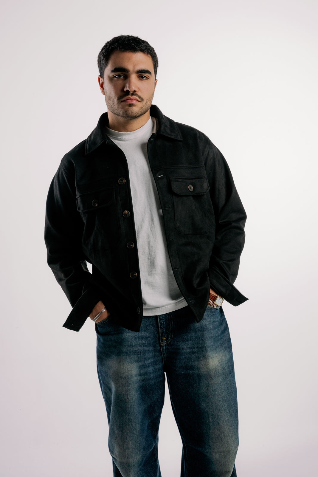 Suede Jacket | Black