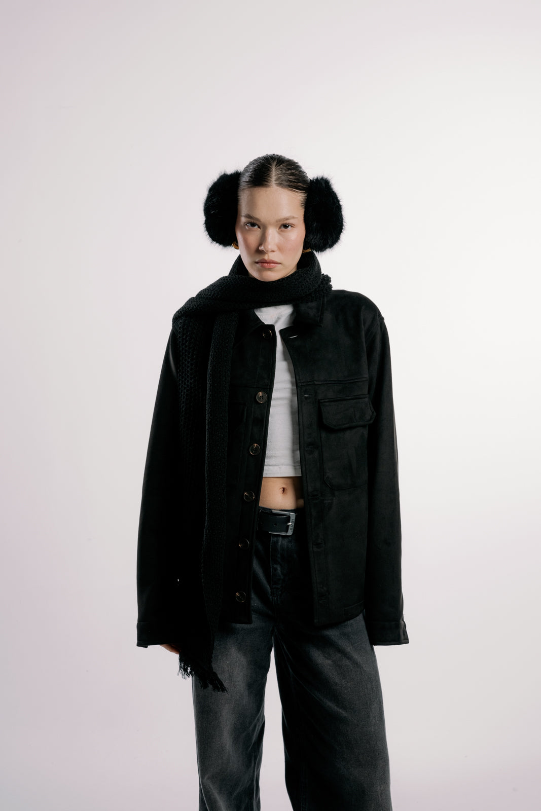 Suede Jacket | Black