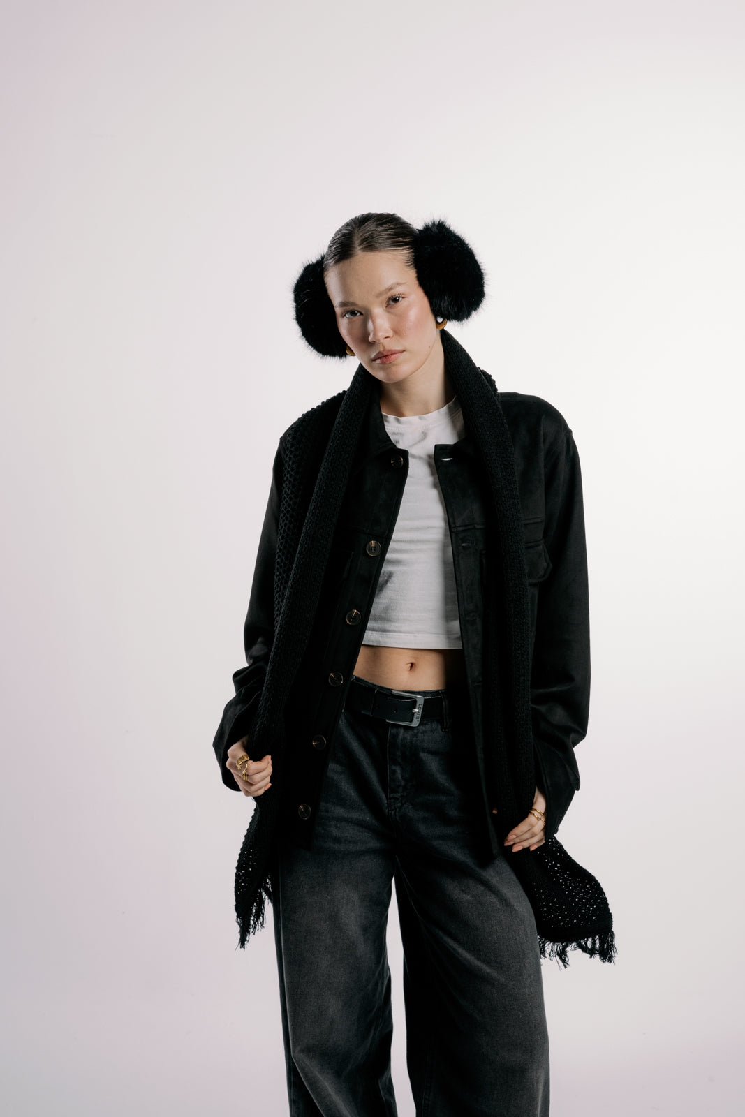 Suede Jacket | Black