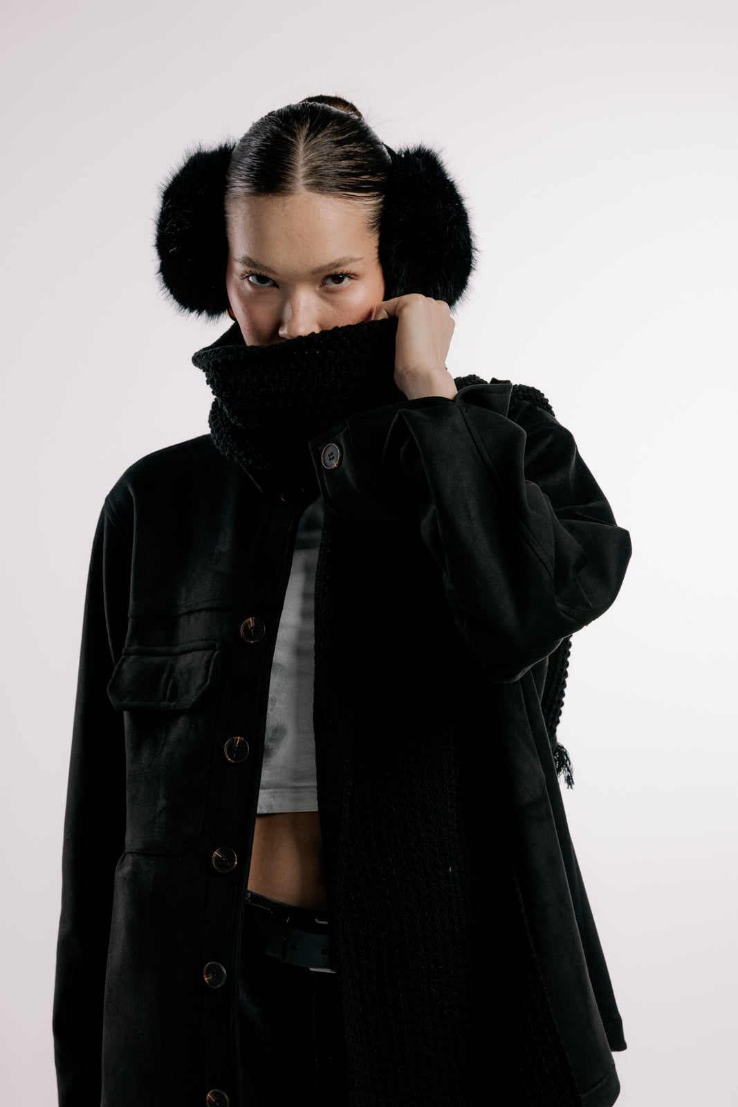 Suede Jacket | Black