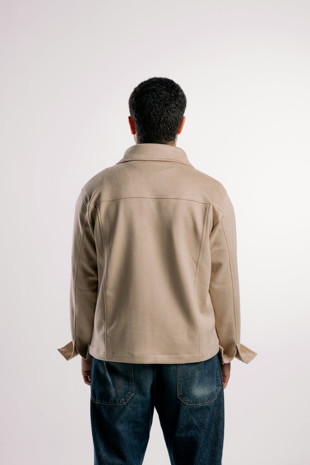 Suede Jacket | Beige