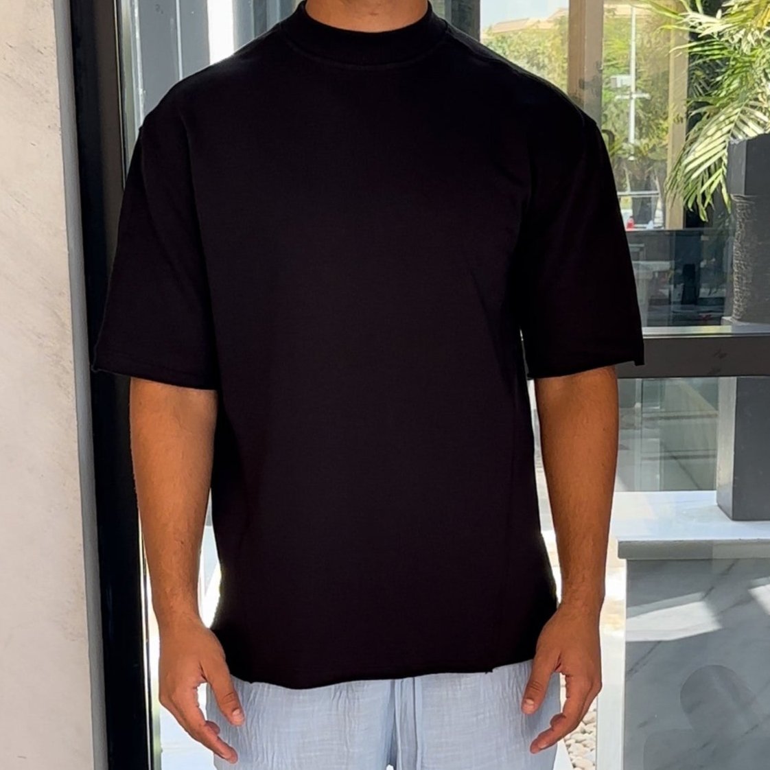 Oversized Heavyweight T-shirt | Shadow Black