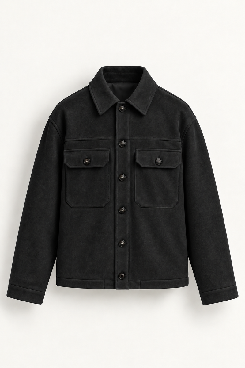 Suede Jacket | Black