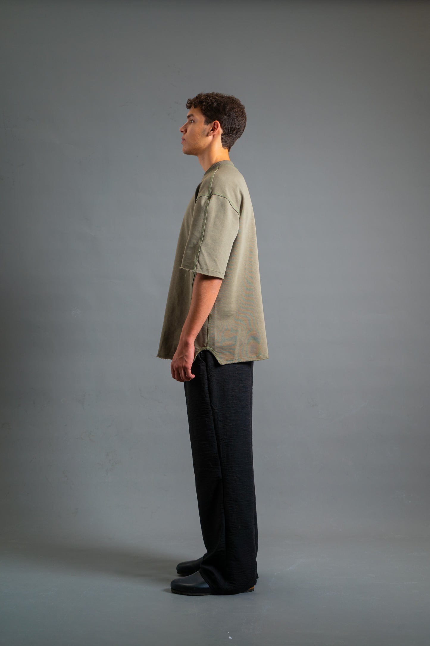 Oversized Heavyweight T-shirt | Dusty Olive