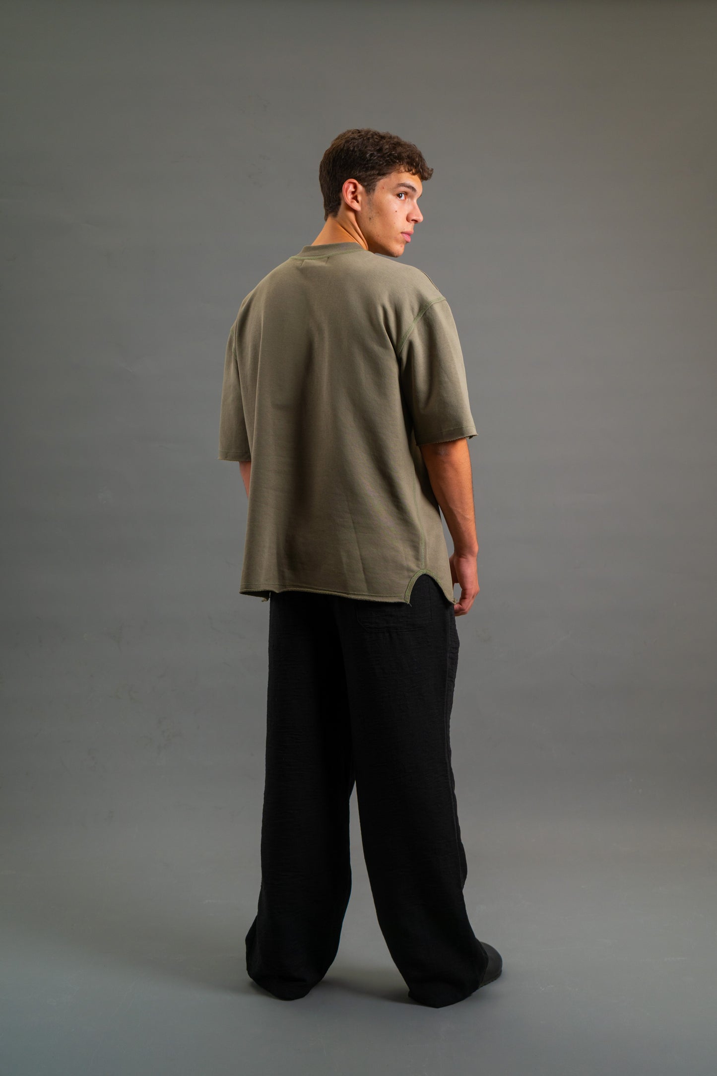 Oversized Heavyweight T-shirt | Dusty Olive