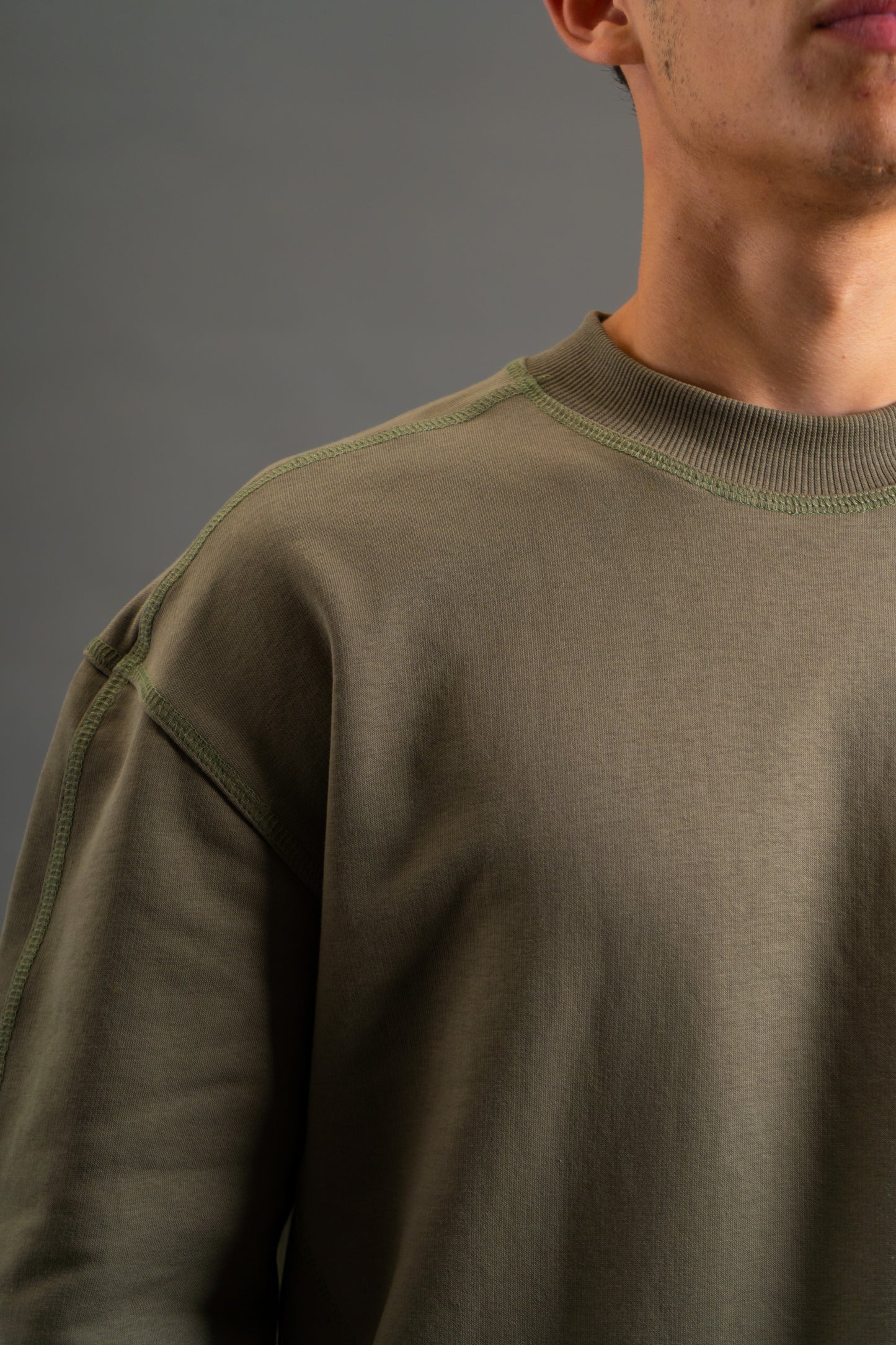 Oversized Heavyweight T-shirt | Dusty Olive