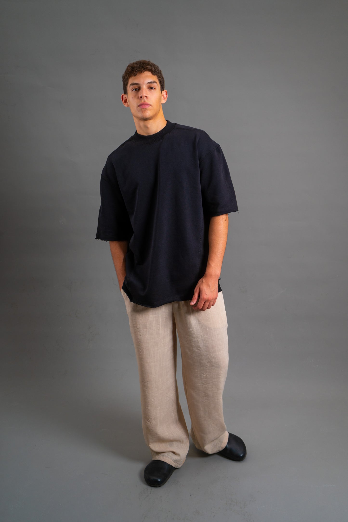 Oversized Heavyweight T-shirt | Shadow Black