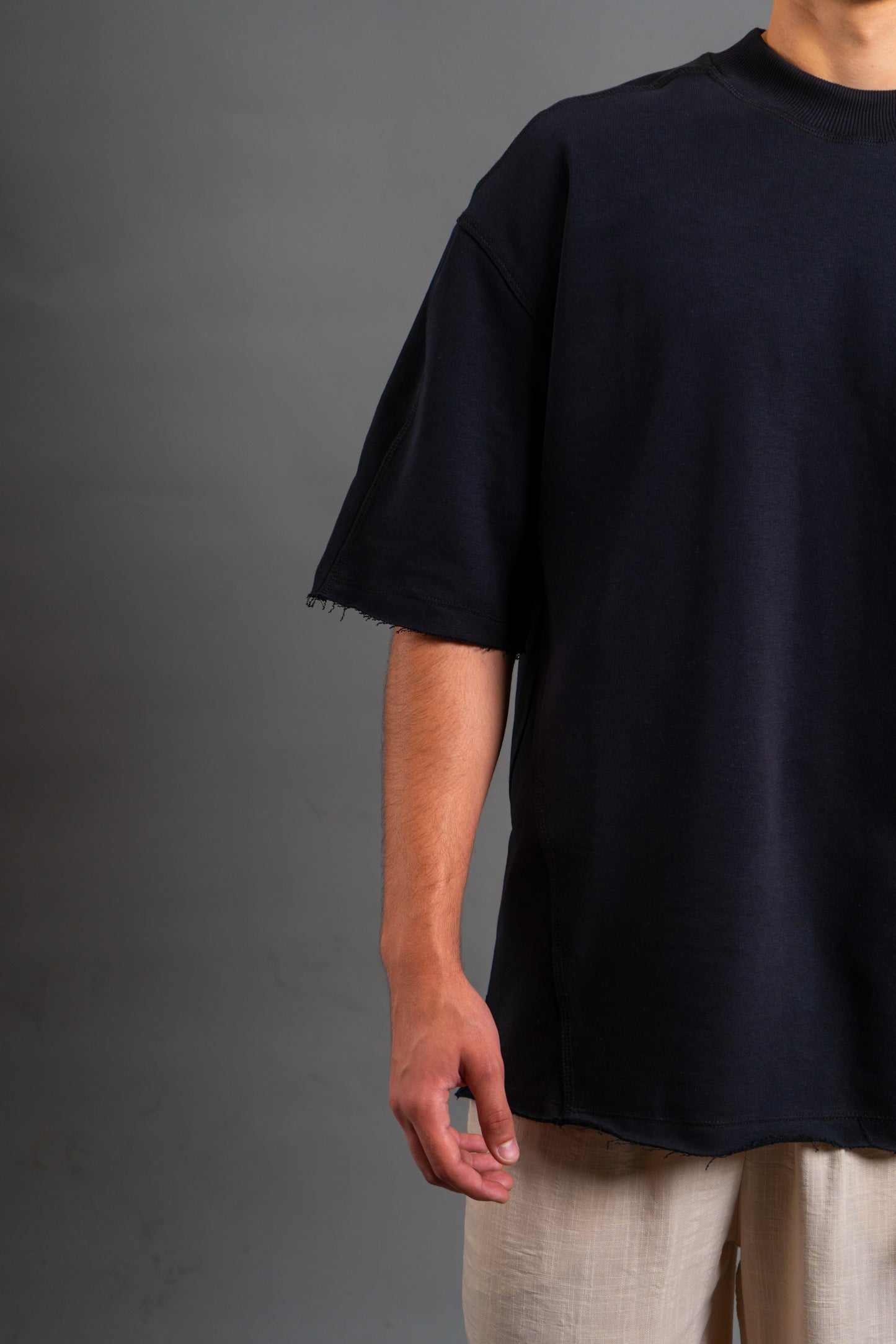 Oversized Heavyweight T-shirt | Shadow Black