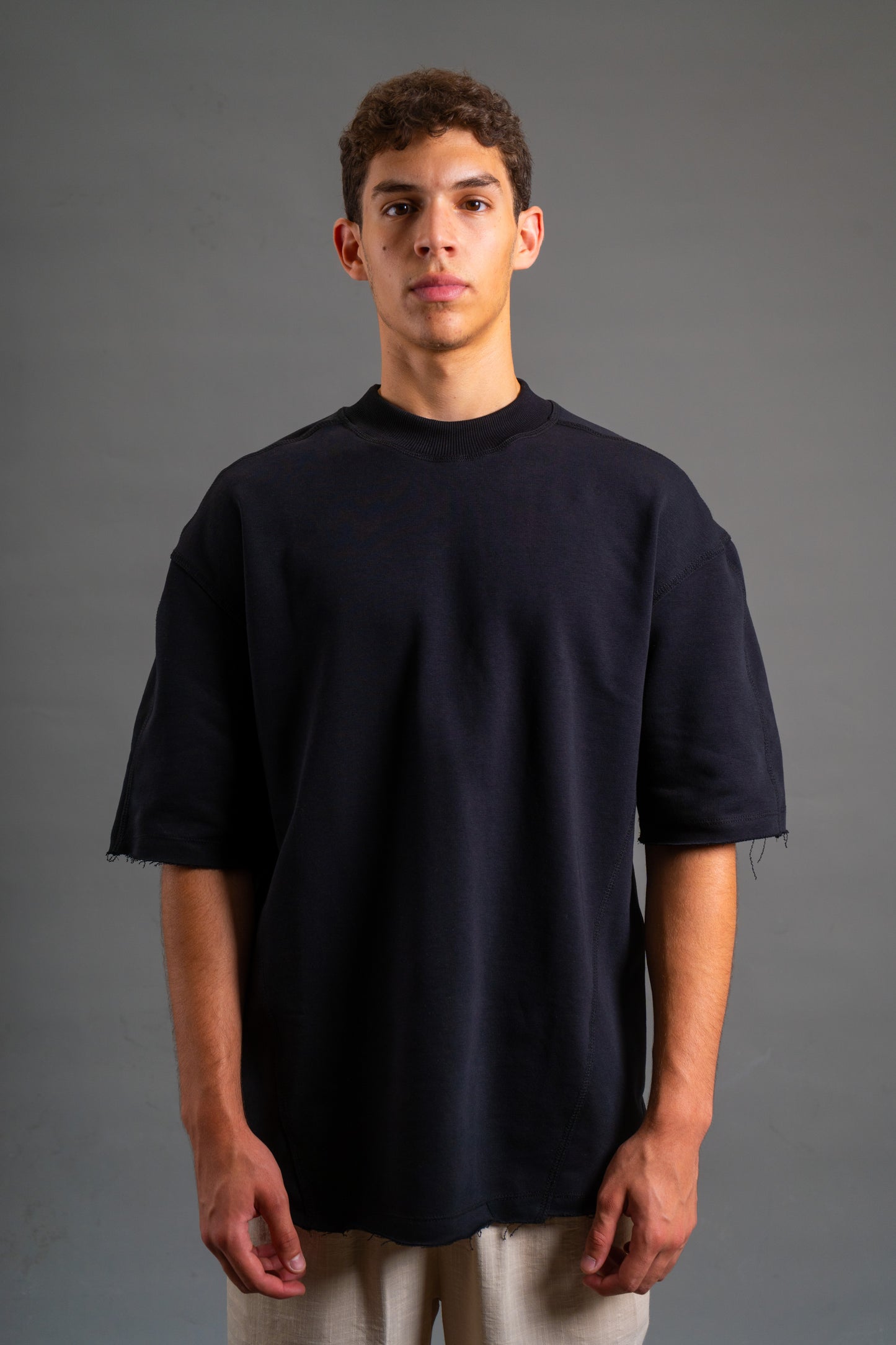Oversized Heavyweight T-shirt | Shadow Black