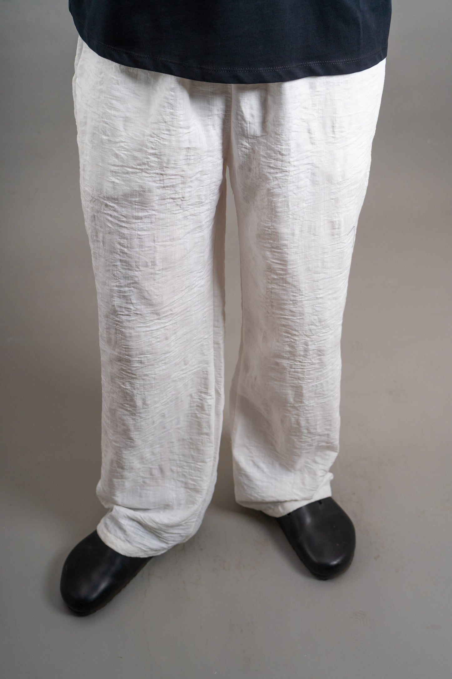 Wide Linen Pants| White