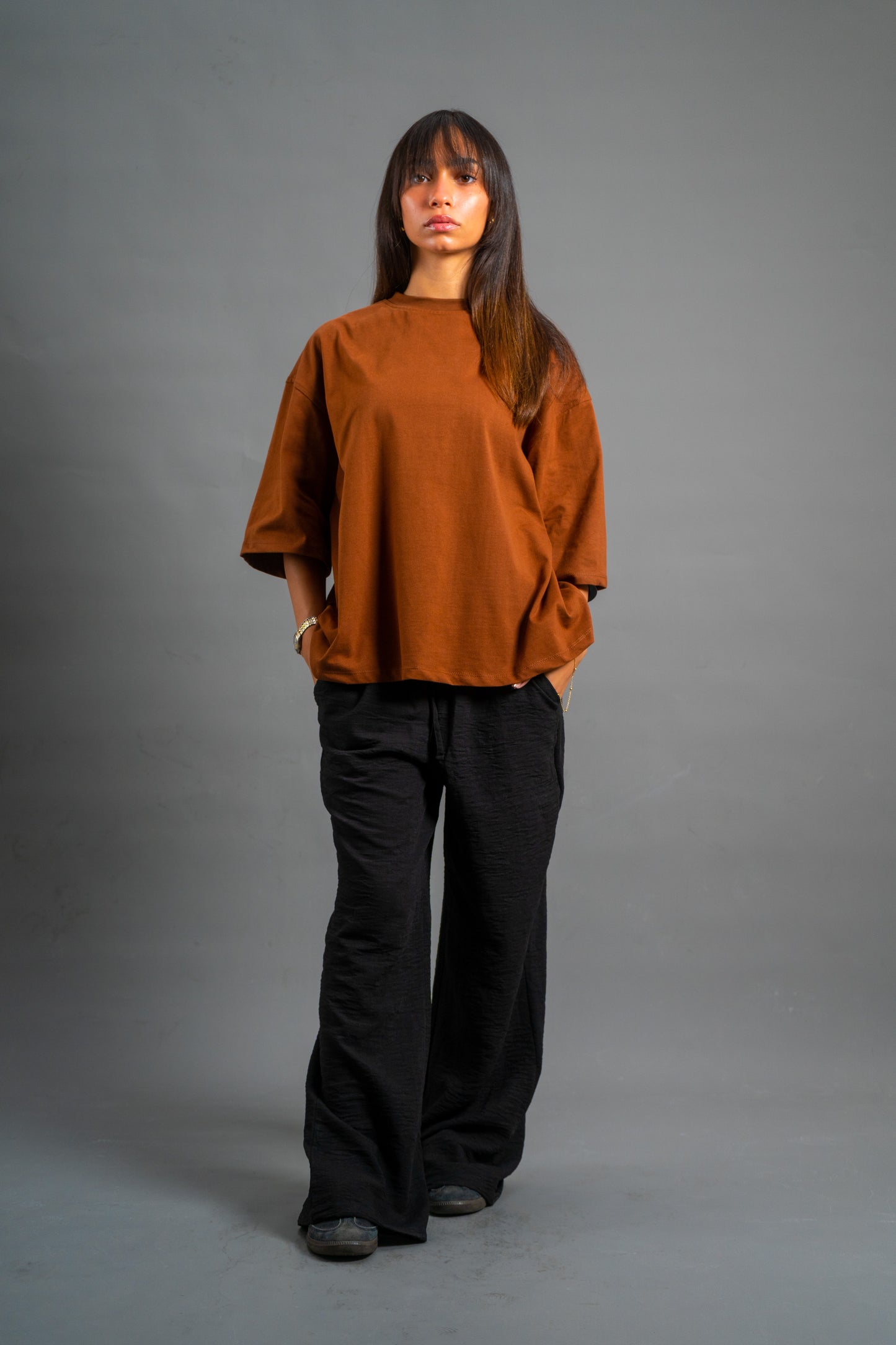 Wide Linen Pants| Void Black