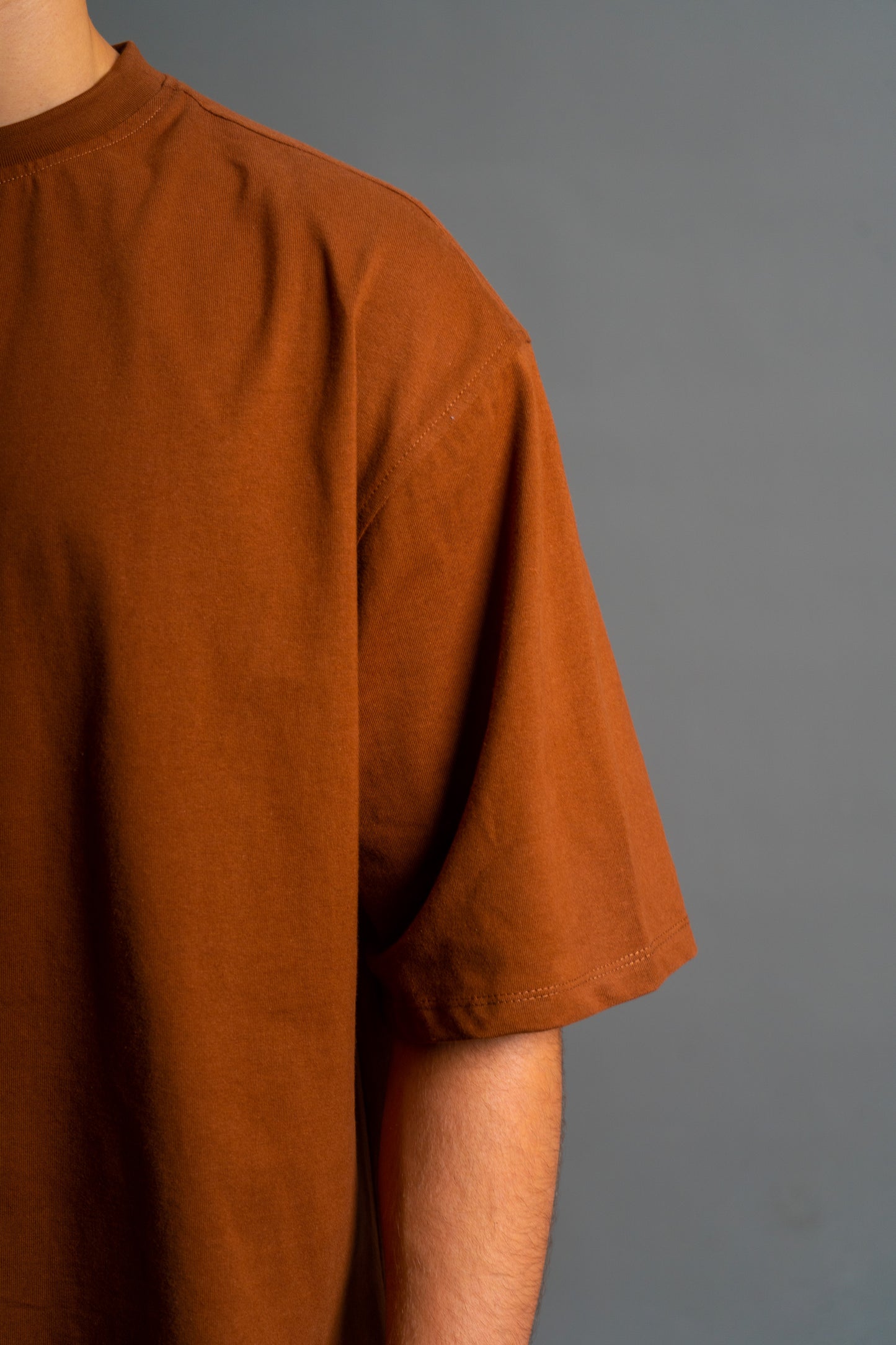 Oversized Boxy fit T-shirt | Intense Brown