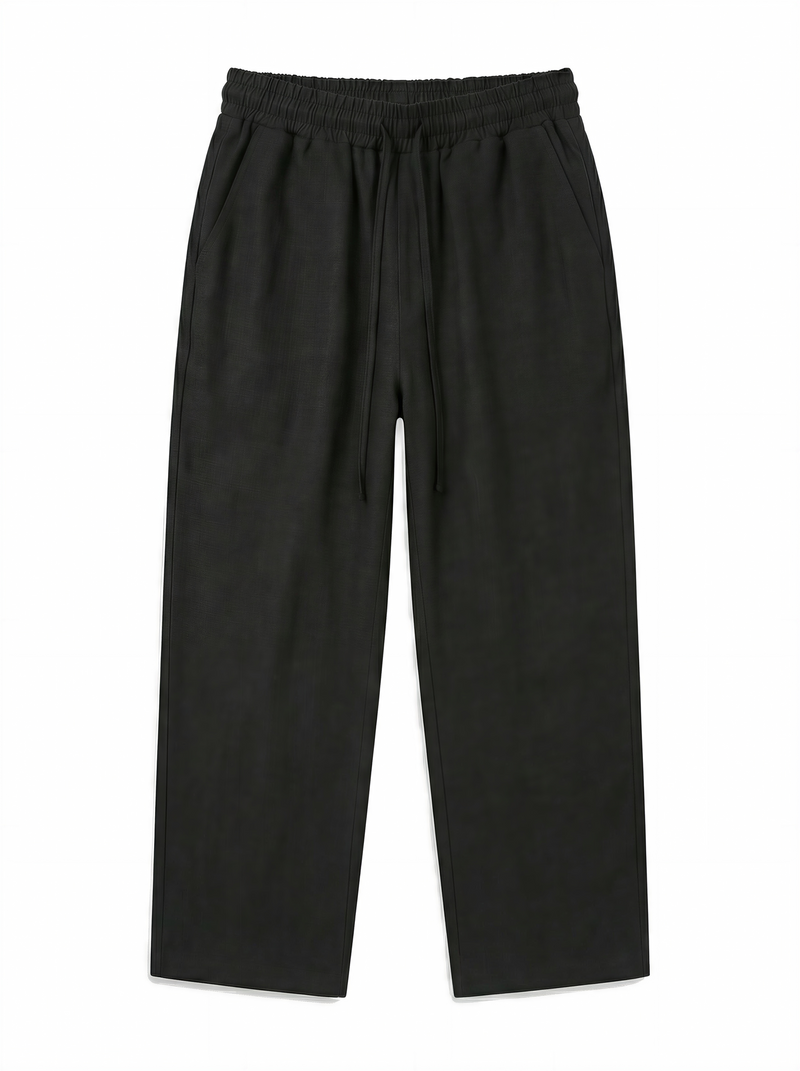 WIDE LINEN | BLACK