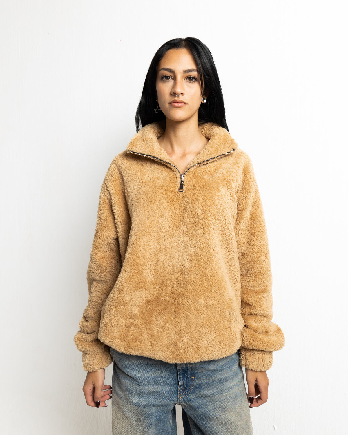 Furry Jacket | Latte Brown