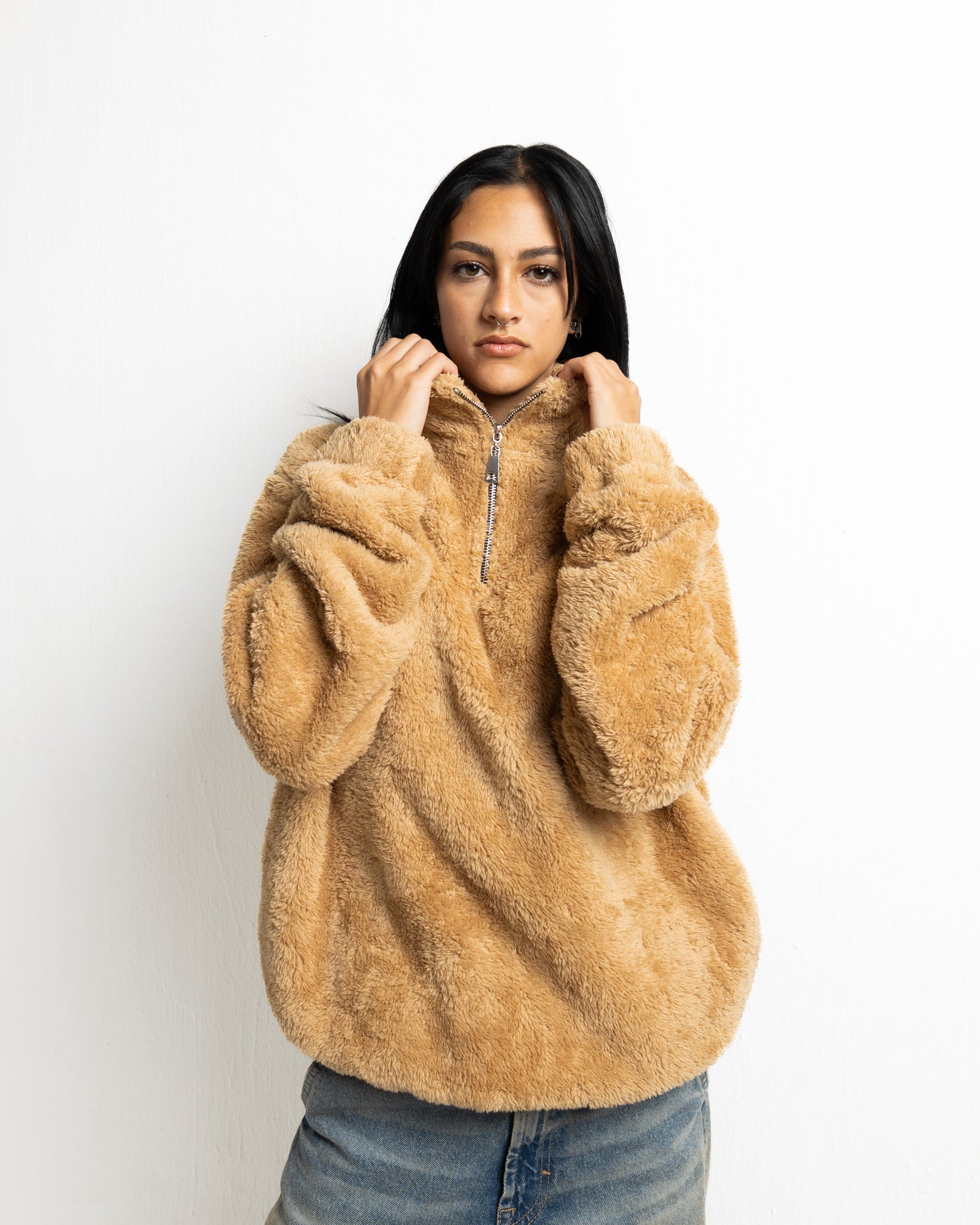 Furry Jacket | Latte Brown