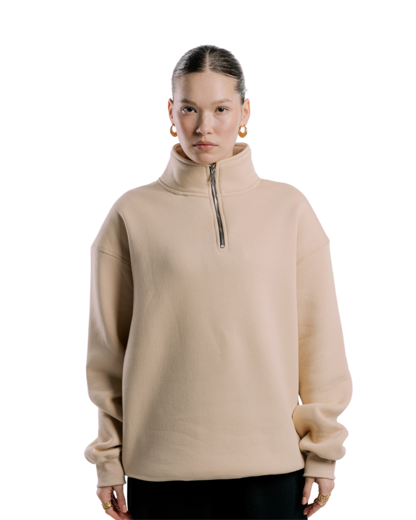 Quarter-Zip | Beige