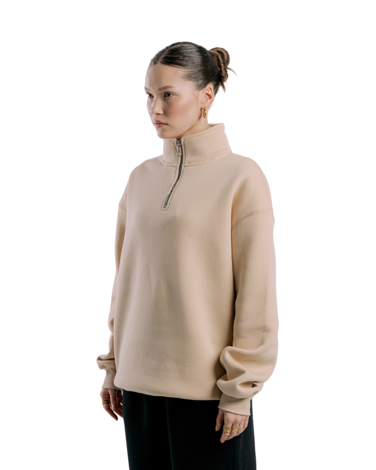 Quarter-Zip | Beige