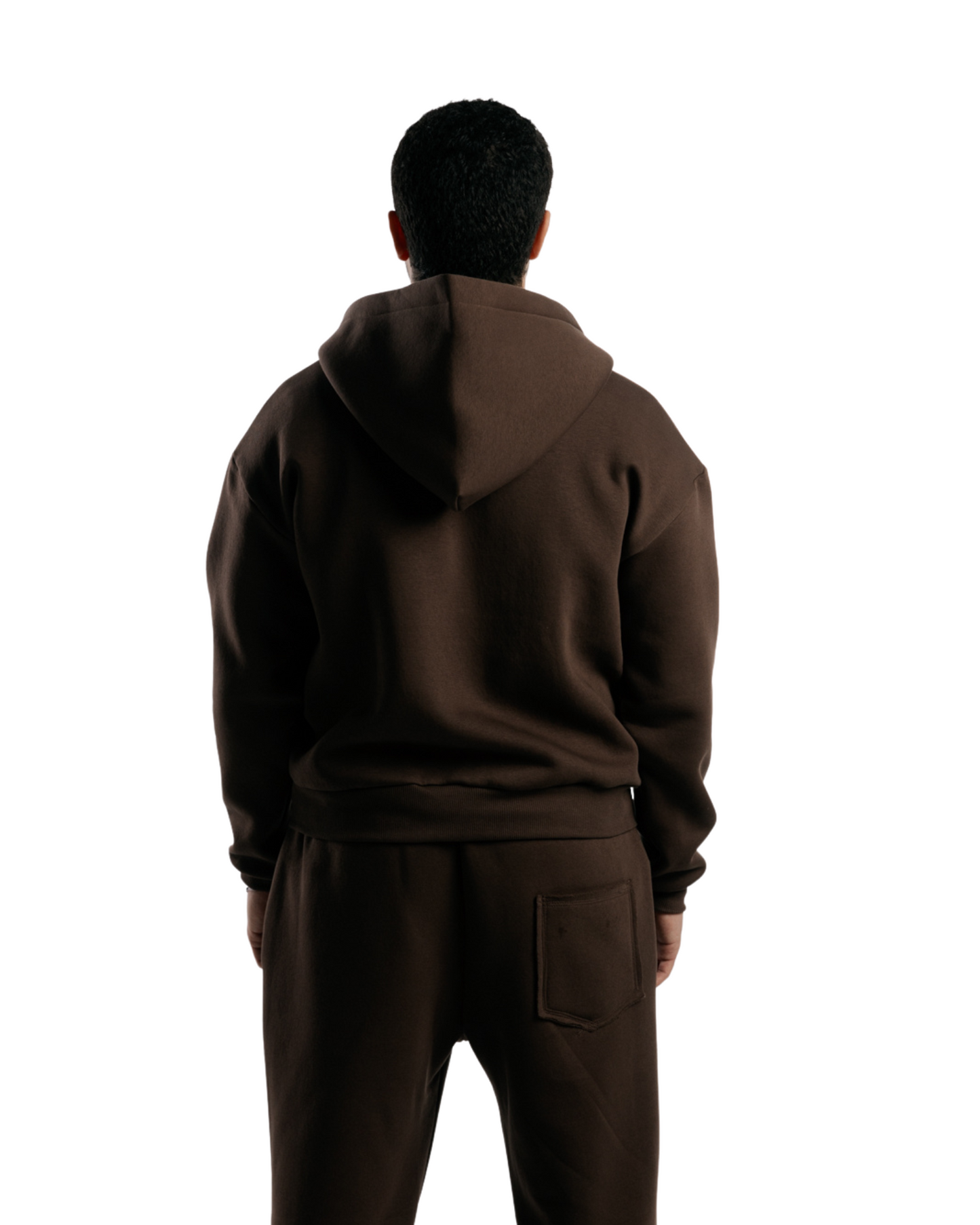 Zipped Hoodie | Brownish