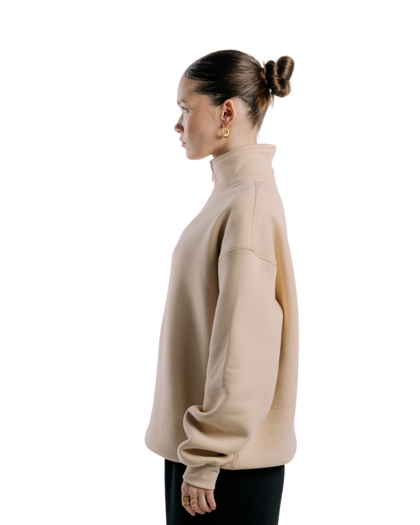 Quarter-Zip | Beige