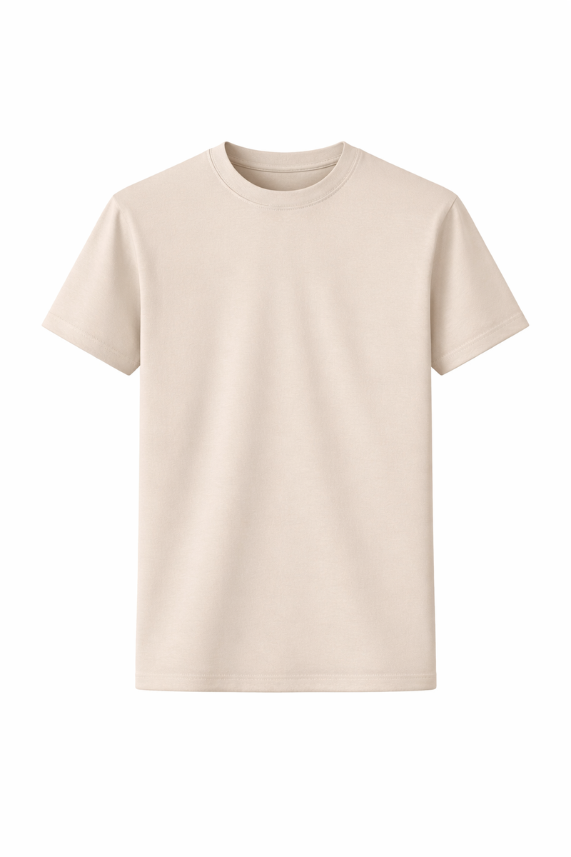 BASIC FIT T-SHIRT | CREAM