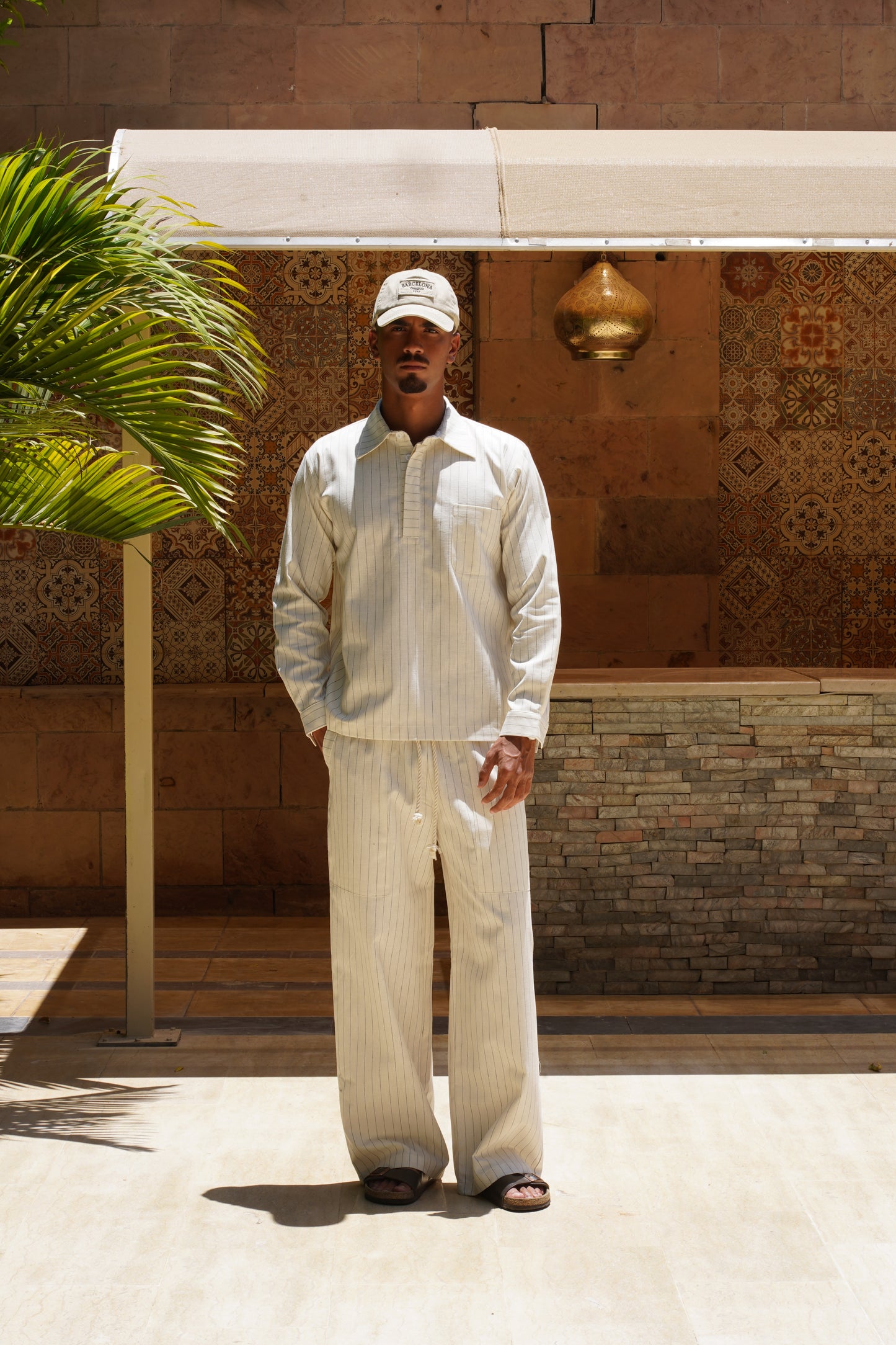 Pinstripe linen shirt