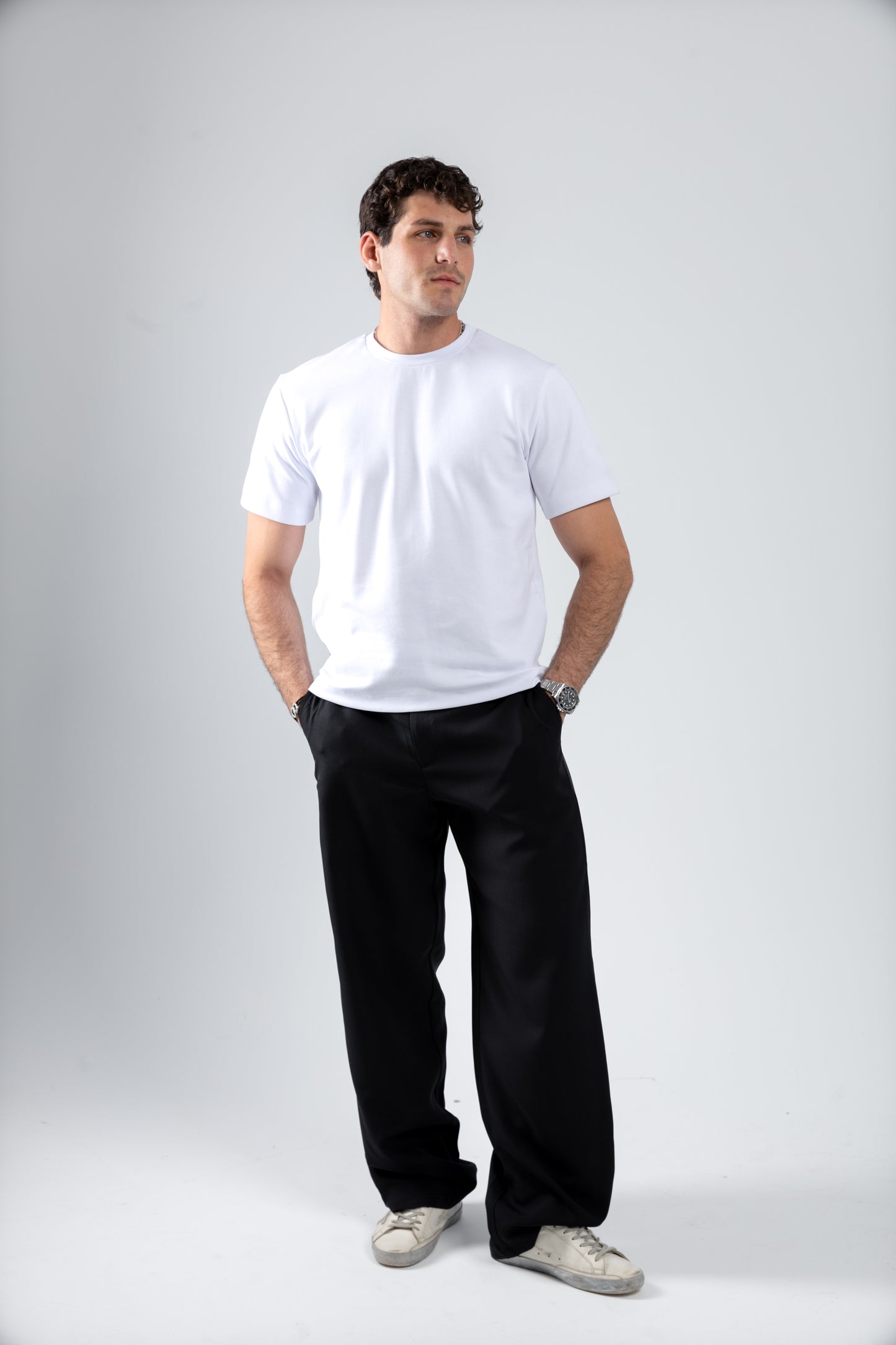 RELAXED TAILORED PANTS | BLACK