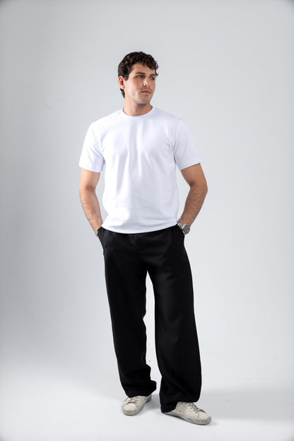 RELAXED TAILORED PANTS | BLACK
