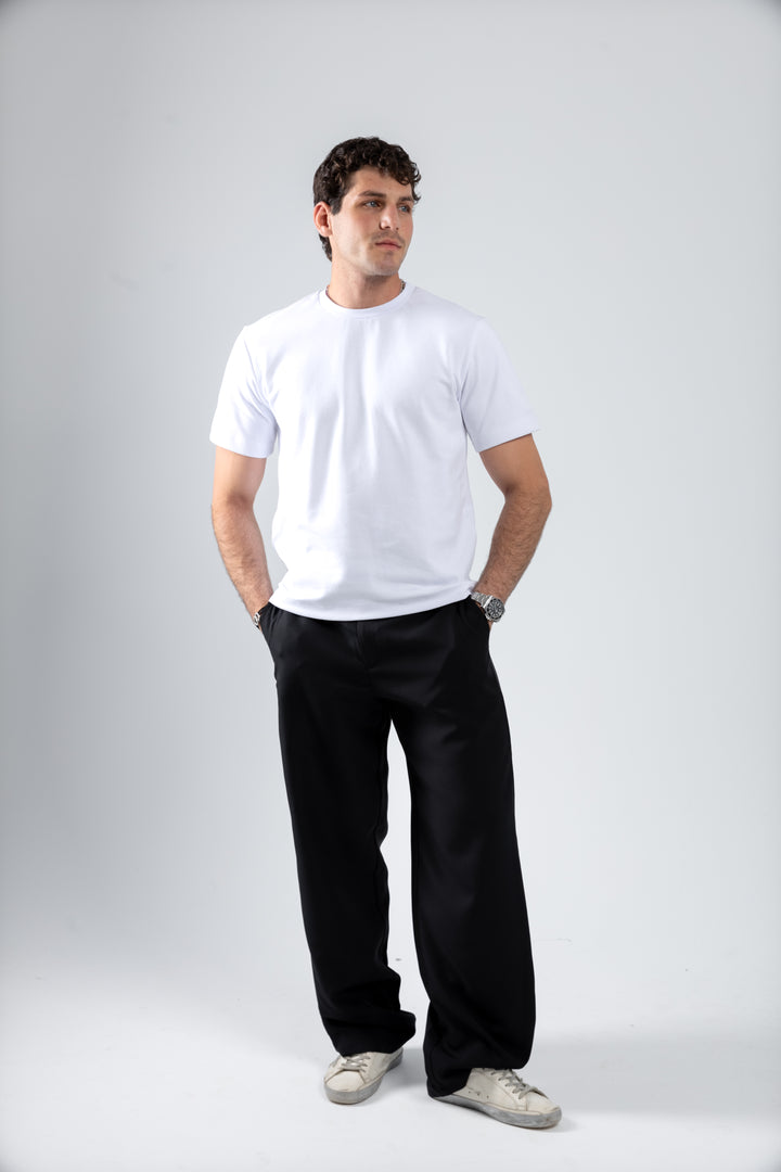 RELAXED TAILORED PANTS | BLACK