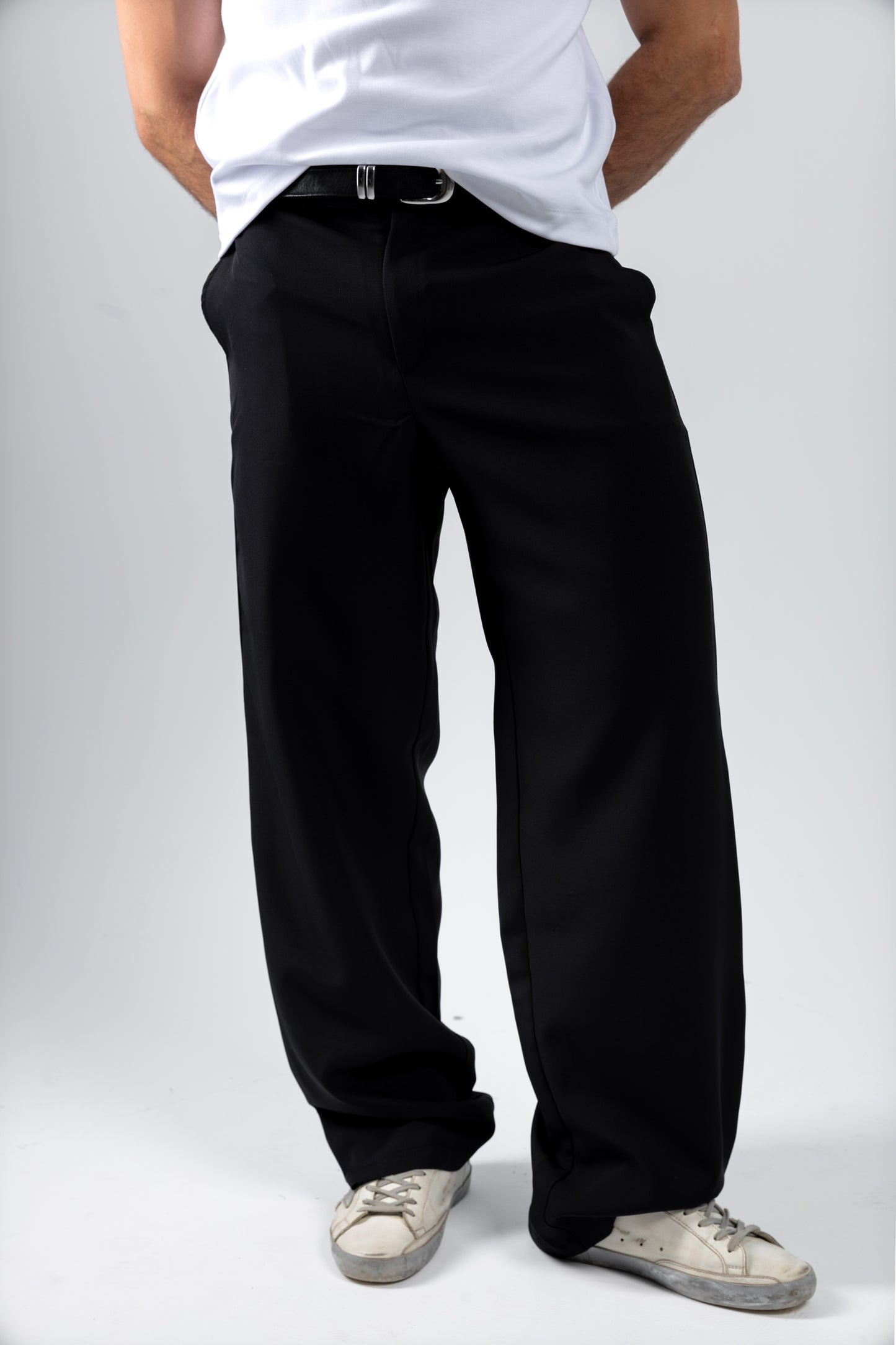 RELAXED TAILORED PANTS | BLACK