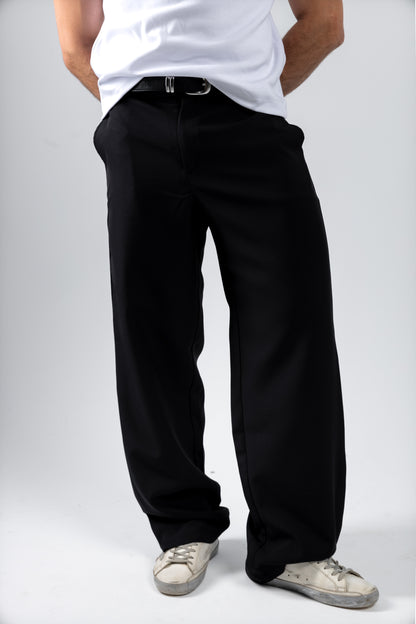 RELAXED TAILORED PANTS | BLACK