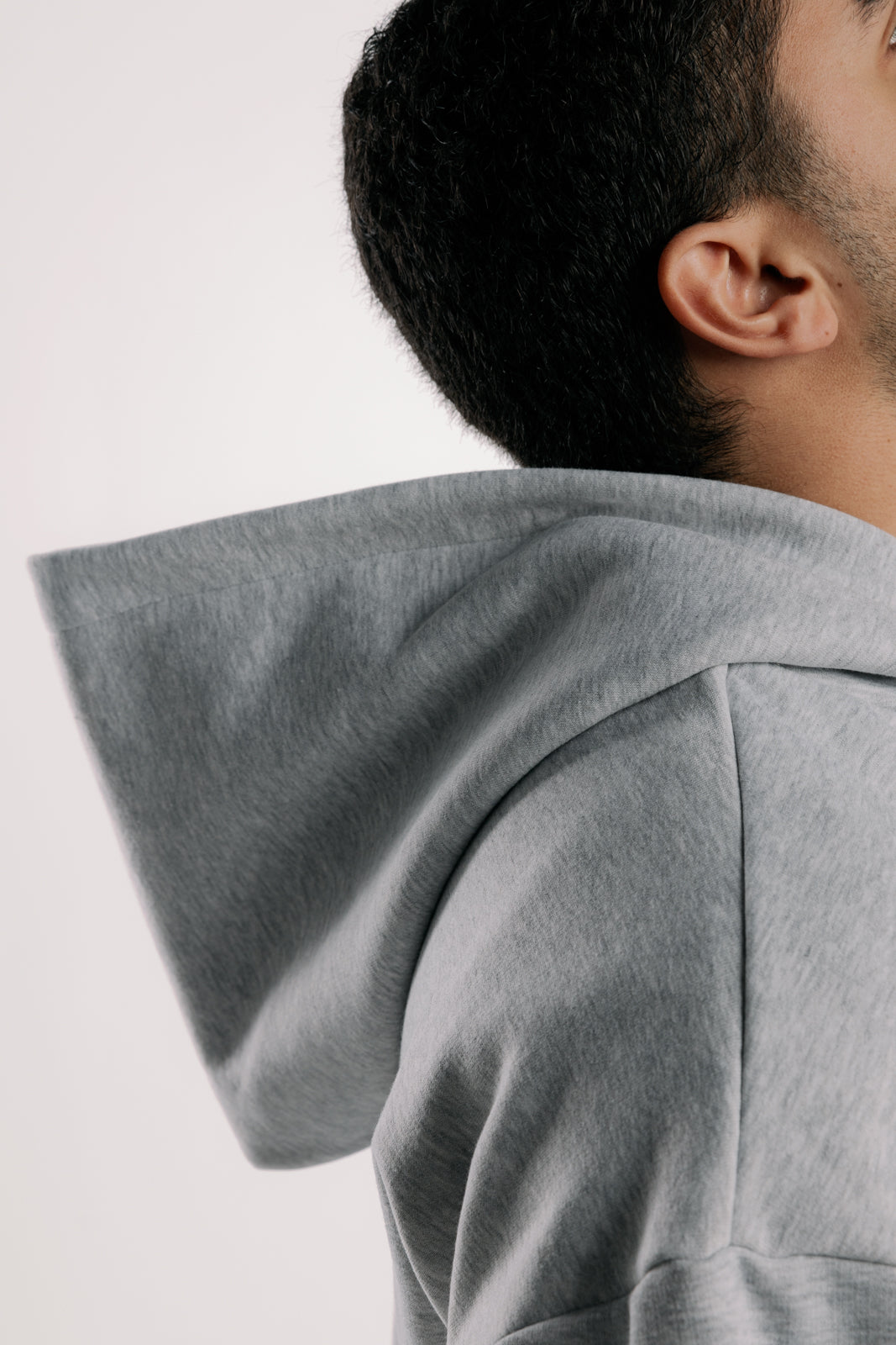 Zipped Hoodie | Grey Marl