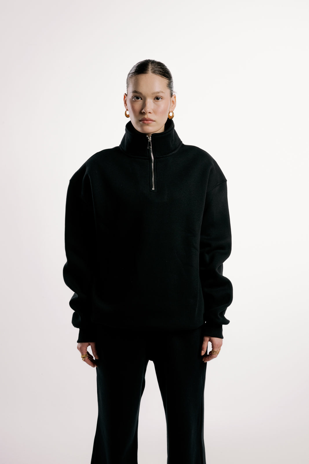 Quarter-Zip | Black
