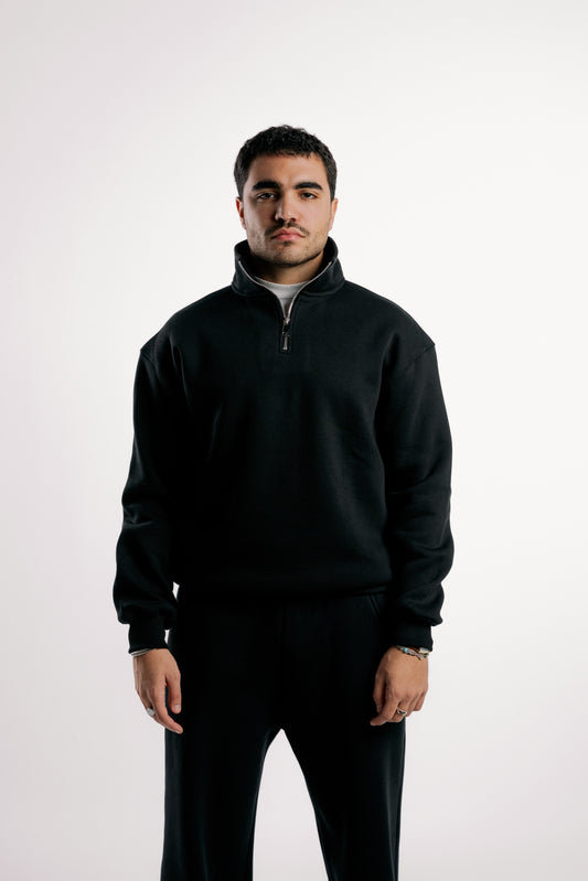 Quarter-Zip | Black