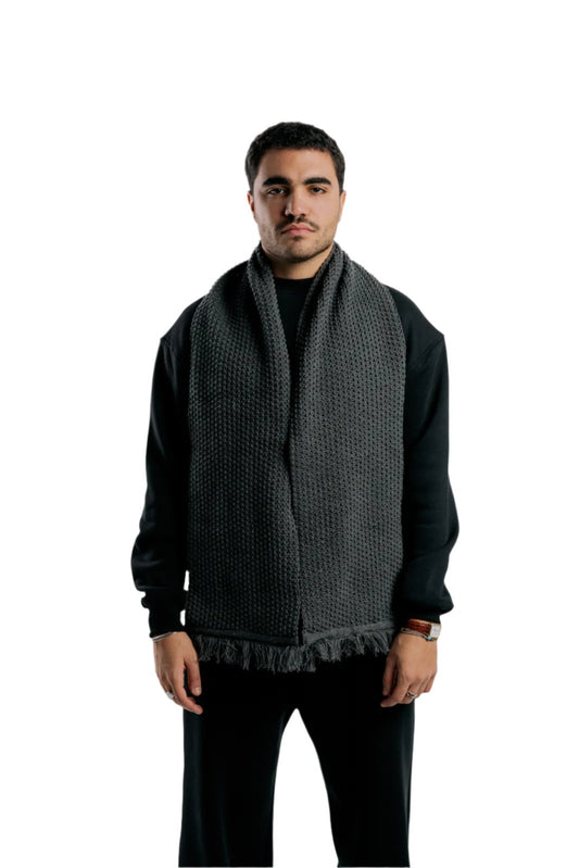 Dark Grey Classic Scarf