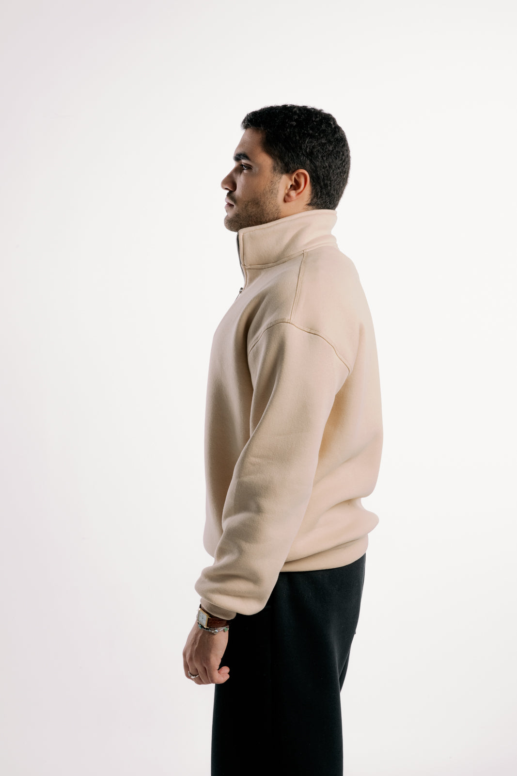 Quarter-Zip | Beige