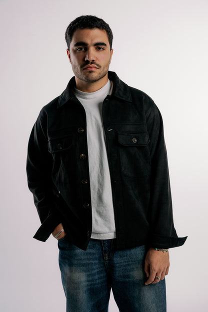 Suede Jacket | Black