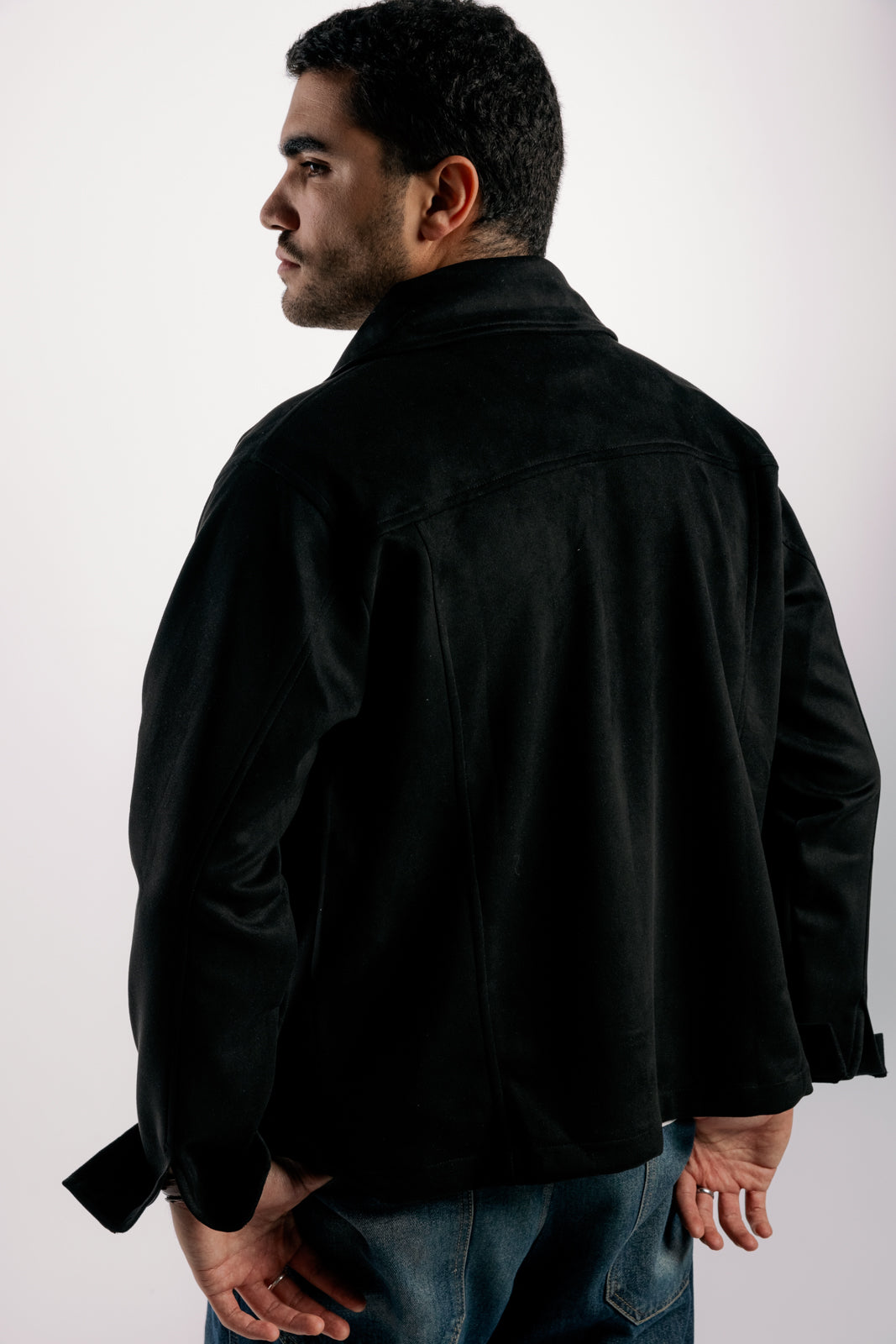 Suede Jacket | Black