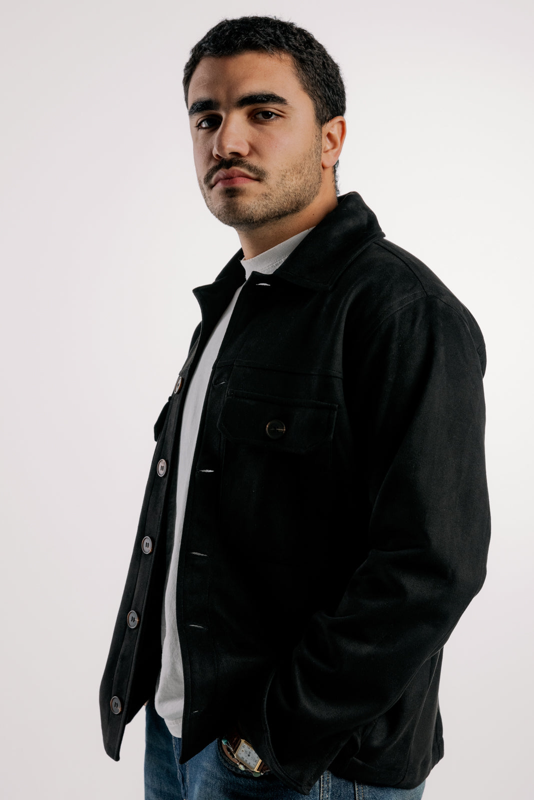 Suede Jacket | Black