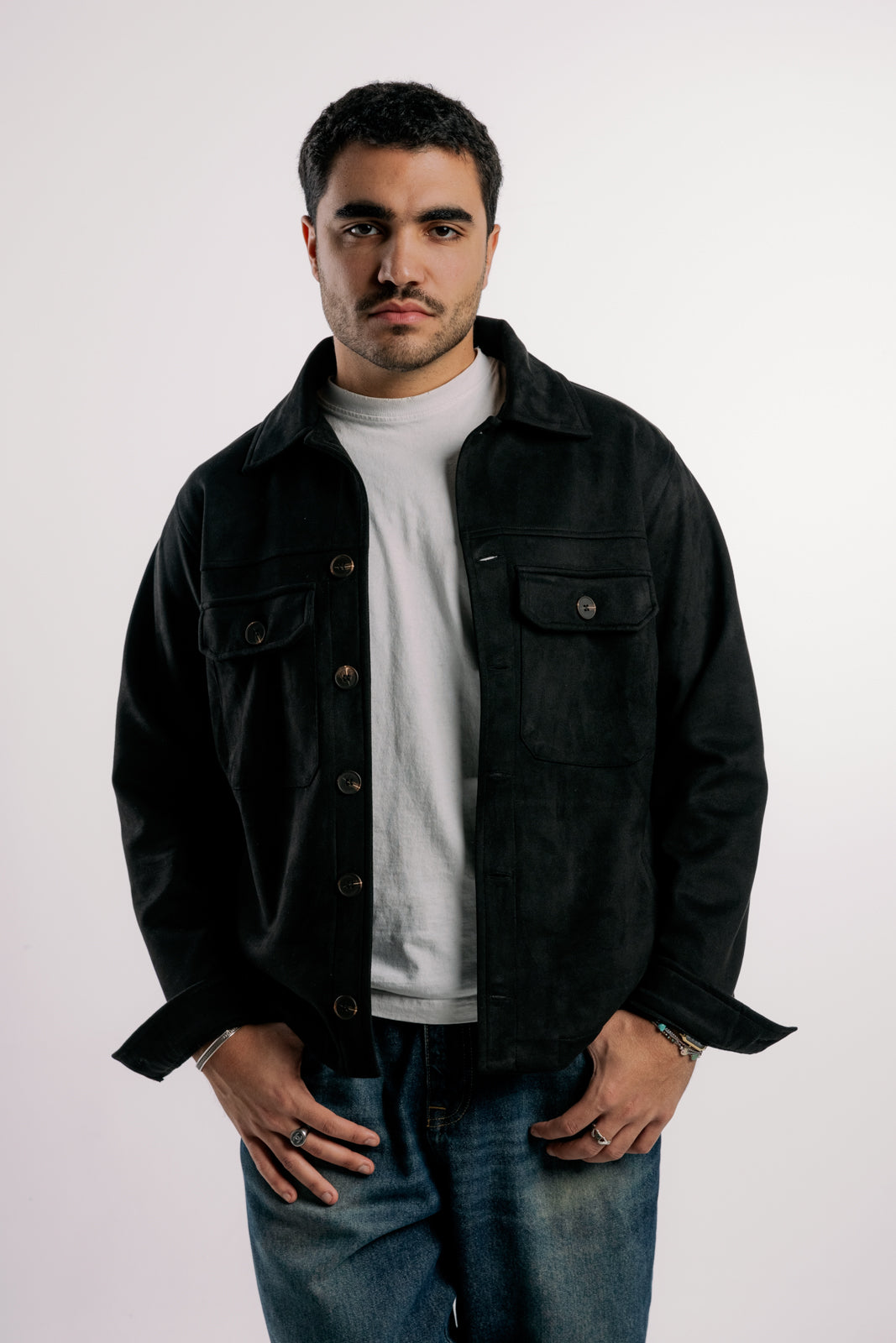 Suede Jacket | Black