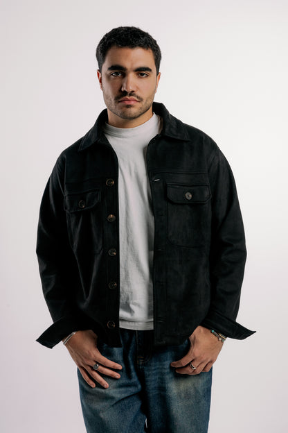 Suede Jacket | Black