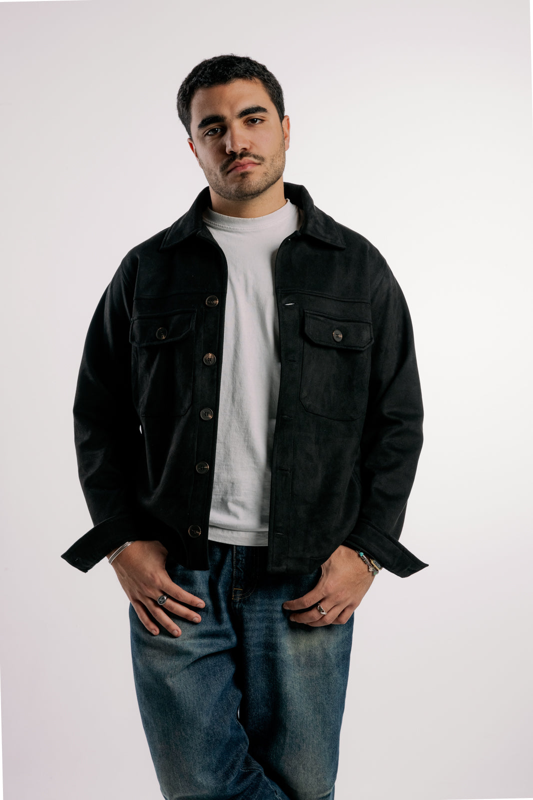 Suede Jacket | Black